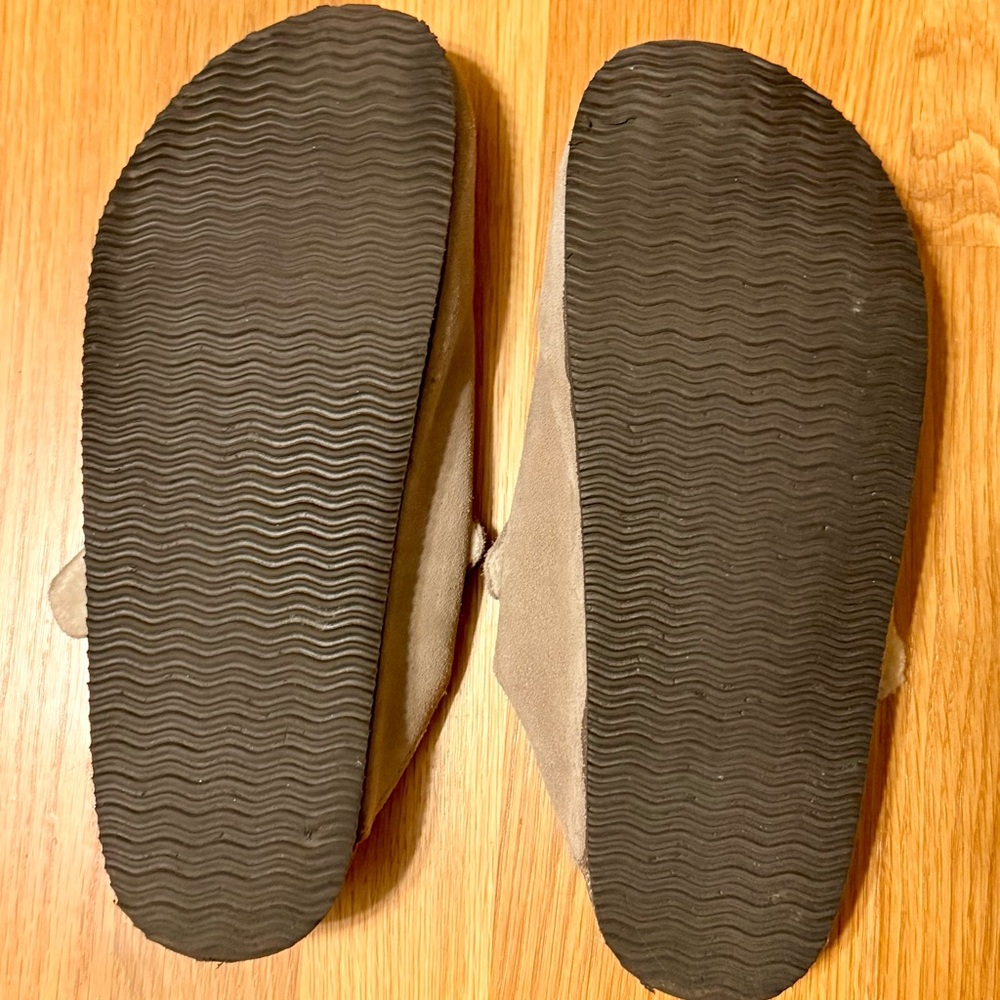 White Mountain Taupe Suede Mules with Buckle - 8.5 - Picture 5 of 5